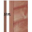 Vyhřívaný dřevěný kurník MALAGA, 1460 x 740 x 820 MM
